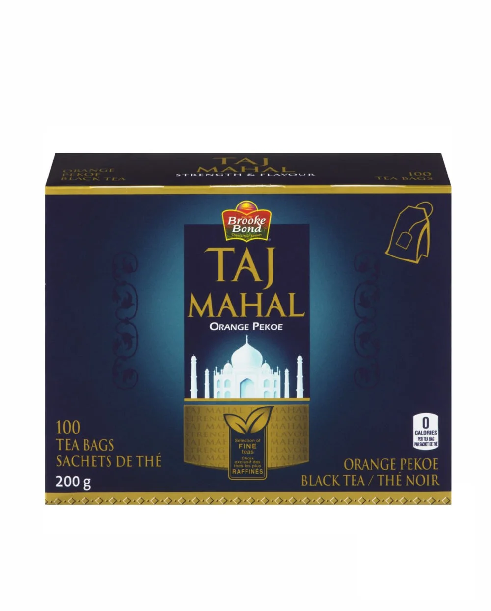 Brooke Brooke Bond Taj Mahal Tea Orange Pekoe 200gm (100 tea bags) 